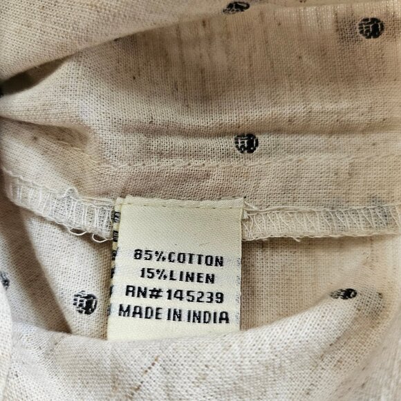 Sim & Sam Women's Cream Linen Blend Crop Top Size S - Picture 8 of 9